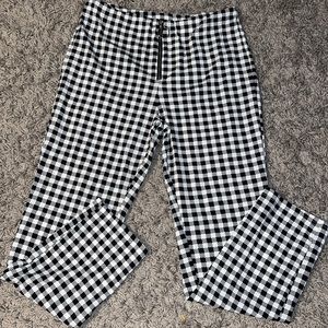 Gingham Ankle Length Pants